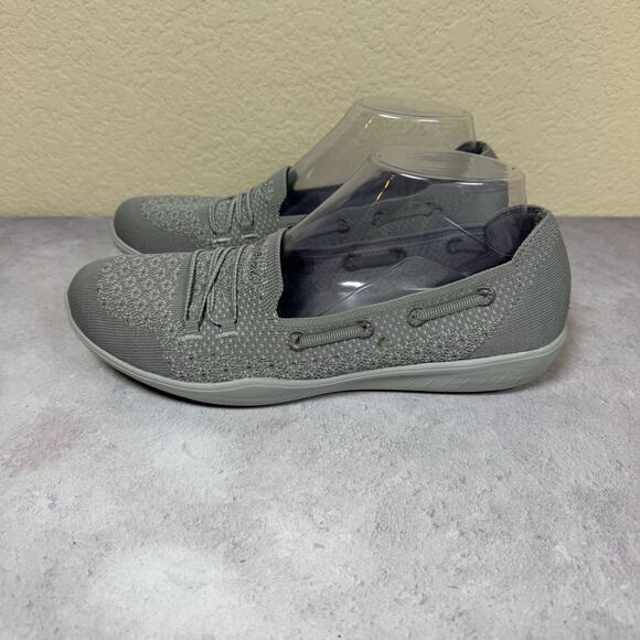Skechers Shoes Womens 9 Newbury ST Casually Gray Slip On Loafer Cushion Comfort - Picture 2 of 12